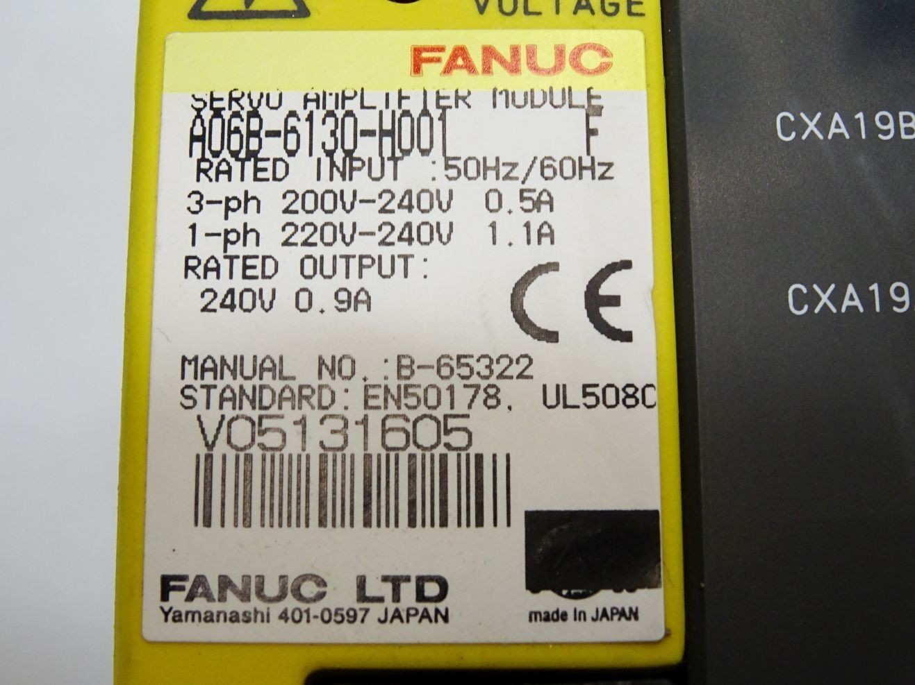 Fanuc A06B-6130-H001 Servo Amplifier Module