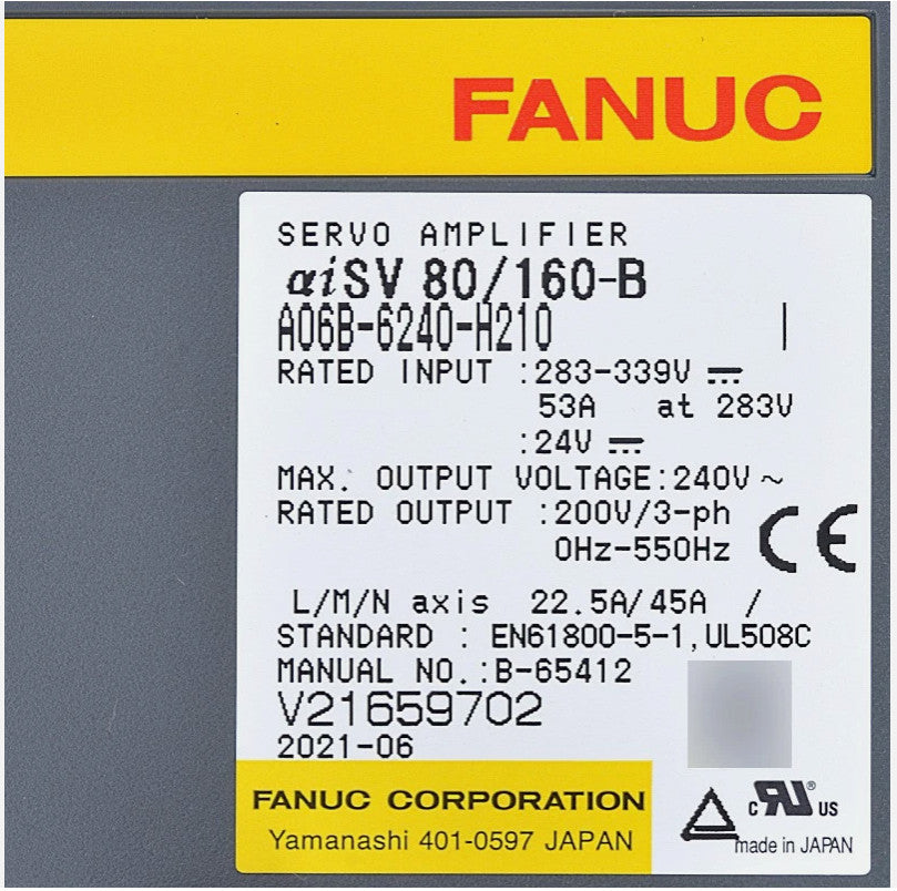 Fanuc A06B-6240-H210 Servo Drive