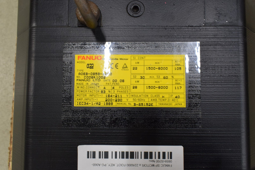 New Fanuc A06B-0859-B200 Servo Motor