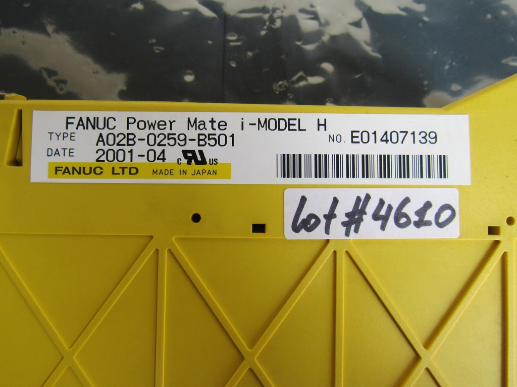 Fanuc Power Mate i-Model H A02B-0259-B501 A06B-3200-0260/10B Lot #4610