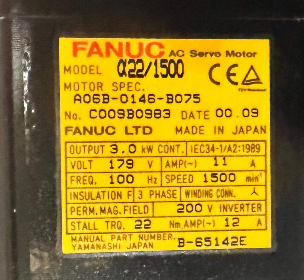 Fanuc Servo Motor A06B-0146-B075 Servo Motor New